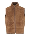 Zegna Quilted Waistcoats In Brown
