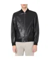 Zegna Long-sleeved Zipper Casual Jacket In Black