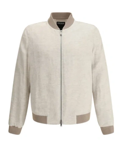 Zegna Oasi Jacket In Cream