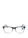 Zeiss Gradient-effect Rectangle-frame Glasses In Gray