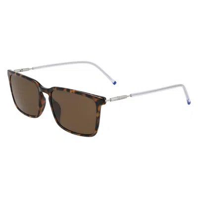 Zeiss Injected Men's Sunglasses In Brown