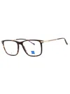Zeiss Men's Rectangular Eyeglasses - Premium Acetate Craftsmanship In Black