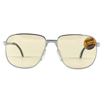 Pre-owned Zeiss New Vintage  9047 Silver Oversized Sunglasses Made In West Germany In Sand