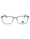 Zeiss Premium Rectangular Eyeglasses For Men In Black