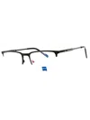 Zeiss Premium Rectangular Men's Eyeglasses - Model Zs23125 In Black