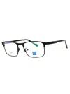 Zeiss Premium Titanium Rectangular Eyeglasses For Men In Multi