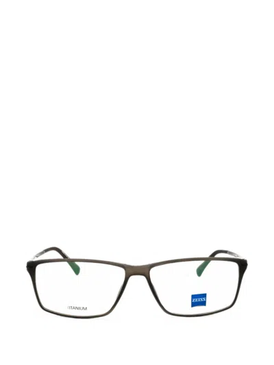 Zeiss Rectangle-frame Glasses In Brown