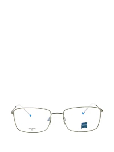 Zeiss Rectangle-frame Glasses In Silver