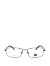 Zeiss Rectangle-frame Titanium Glasses In Transparent
