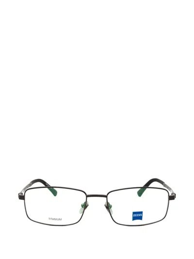 Zeiss Rectangle-frame Titanium Glasses In Black