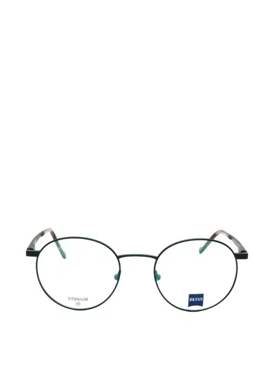 Zeiss Round-frame Glasses In Blue