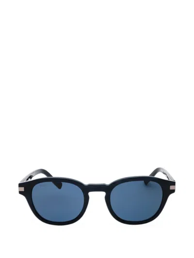 Zeiss Round-frame Sunglasses In Blue