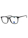 Zeiss Sleek Rectangular Eyeglasses For Men - Size 50-59.9 In Black