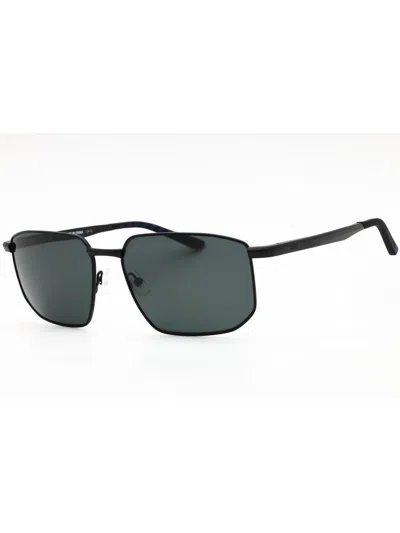 Zeiss Sleek Rectangular Metal Sunglasses For Men In Burgundy