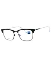 Zeiss Sleek Titanium Rectangular Eyeglasses For Men In Orange