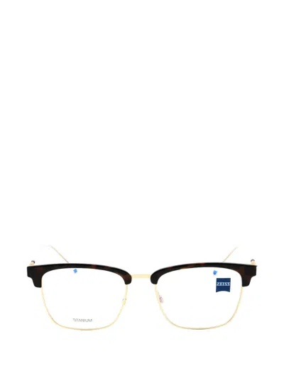 Zeiss Square-frame Glasses In Gold