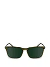 Zeiss Striped Rectangle-frame Sunglasses In Multi