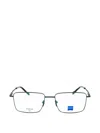 Zeiss Titanium Rectangle-frame Glasses In Transparent