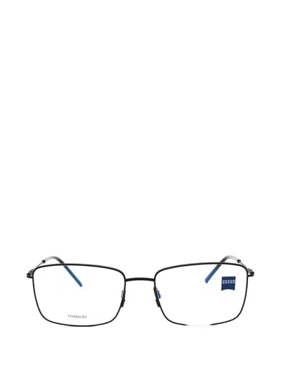 Zeiss Titanium Rectangle-frame Glasses In Transparent