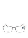 Zeiss Titanium Rectangle-frame Glasses In Gray
