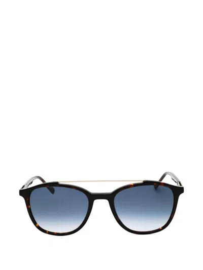 Zeiss Tortoiseshell-effect Geometric-frame Sunglasses In Blue