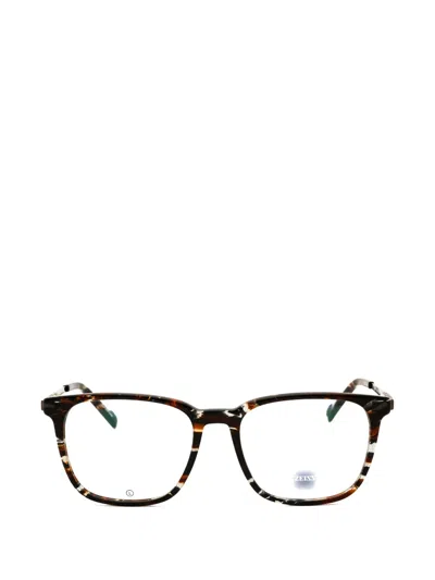 Zeiss Tortoiseshell-effect Rectangle-frame Glasses In Brown
