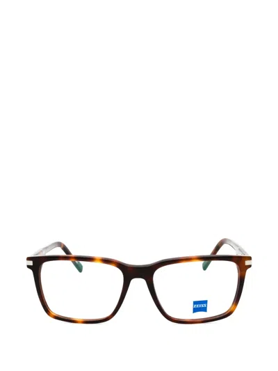 Zeiss Tortoiseshell-effect Rectangle-frame Glasses In Brown