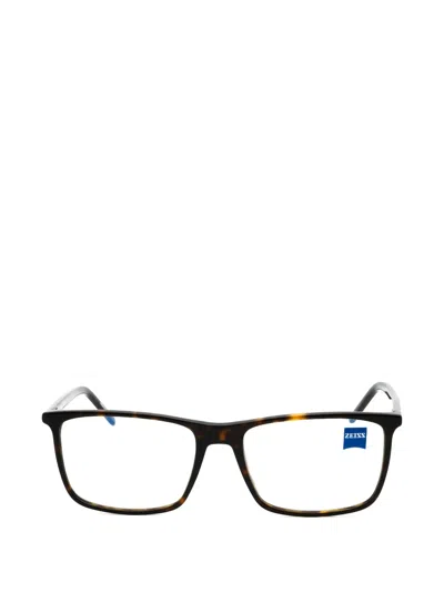 Zeiss Tortoiseshell-effect Rectangle-frame Glasses In Green