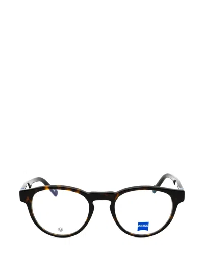 Zeiss Tortoiseshell-effect Round-frame Glasses In Brown