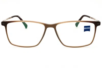Zeiss Zs20008 Eyeglasses In Brown/clear Demo Lens
