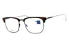 Zeiss Zs22300 Titanium Rectangular Eyeglasses In Brown