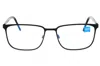 Zeiss Rectangle-frame Glasses In 410 - Matte Navy/clear Demo Lens