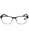 Zeiss Rectangle-frame Glasses In Matte Black/clear Demo Lens