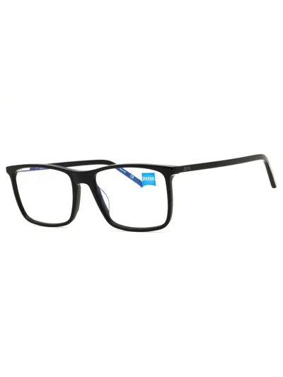 Zeiss Zs225 Rectangular Eyeglasses For Men - Stylish Acetate Frames In Black