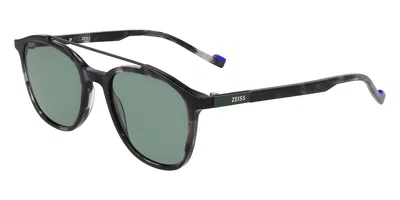 Zeiss Zs22518s 062 Men's Sunglasses Tortoiseshell Size 52 In Black