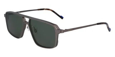 Zeiss Zs23123slp With Clip-on Men's Glasses, Silver, Size 56 In Black
