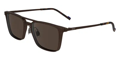 Zeiss Zs23138slp With Clip-on 203 Men's Glasses Brown Size 54 - Free Lenses - Blue Light Block Available