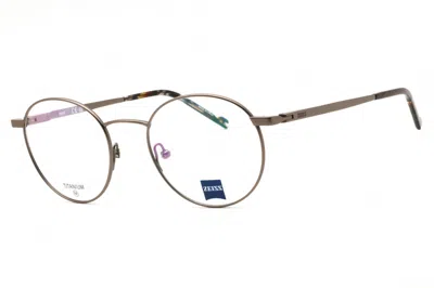 Zeiss Zs23141 069 Satin Light Ruthenium 49mm In Brown