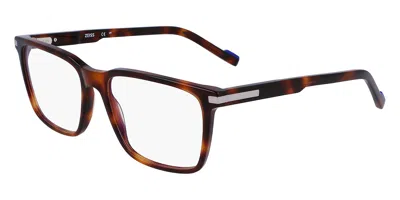 Zeiss Zs23533 Men's Glasses, Tortoiseshell, Size 55 In Brown
