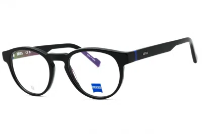 Zeiss Zs23535 Round Acetate Eyeglasses In Black