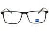 Zeiss Rectangle-frame Glasses In Matte Black /clear Demo Lens