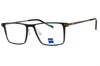 Zeiss Zs24144 Rectangular Metal Eyeglasses In Brown