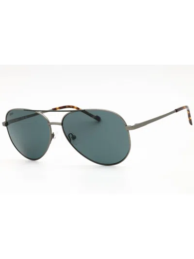 Zeiss Zs24150sp Aviator Sunglasses In 324 - Satin Green/dark Ruthenium/green