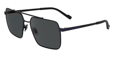 Zeiss Zs24152s 002 Men's Sunglasses  Size 57 In Black