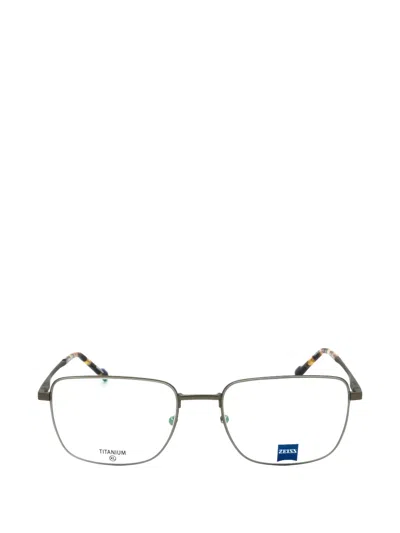 Zeiss Zs24155 Titanium Rectangle-frame Glasses In Transparent