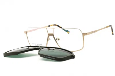 Zeiss Zs24157lp Titanium Rectangle Eyeglasses In Gold