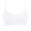 Zelf Intimates Women's Assymetric Moonlight White Bralette Top Recycled In White