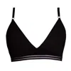 Zelf Intimates Women's Aura Black Bralette Bra Recycled In Black