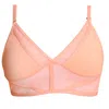Zelf Intimates Women's Aura Triangle Peach Bralette In Orange