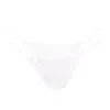 Zelf Intimates Women's Moonlight White Adjustable Thong In White